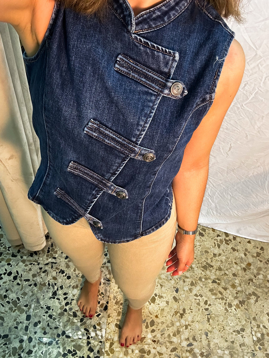 Chalequillo cruzado vaquero