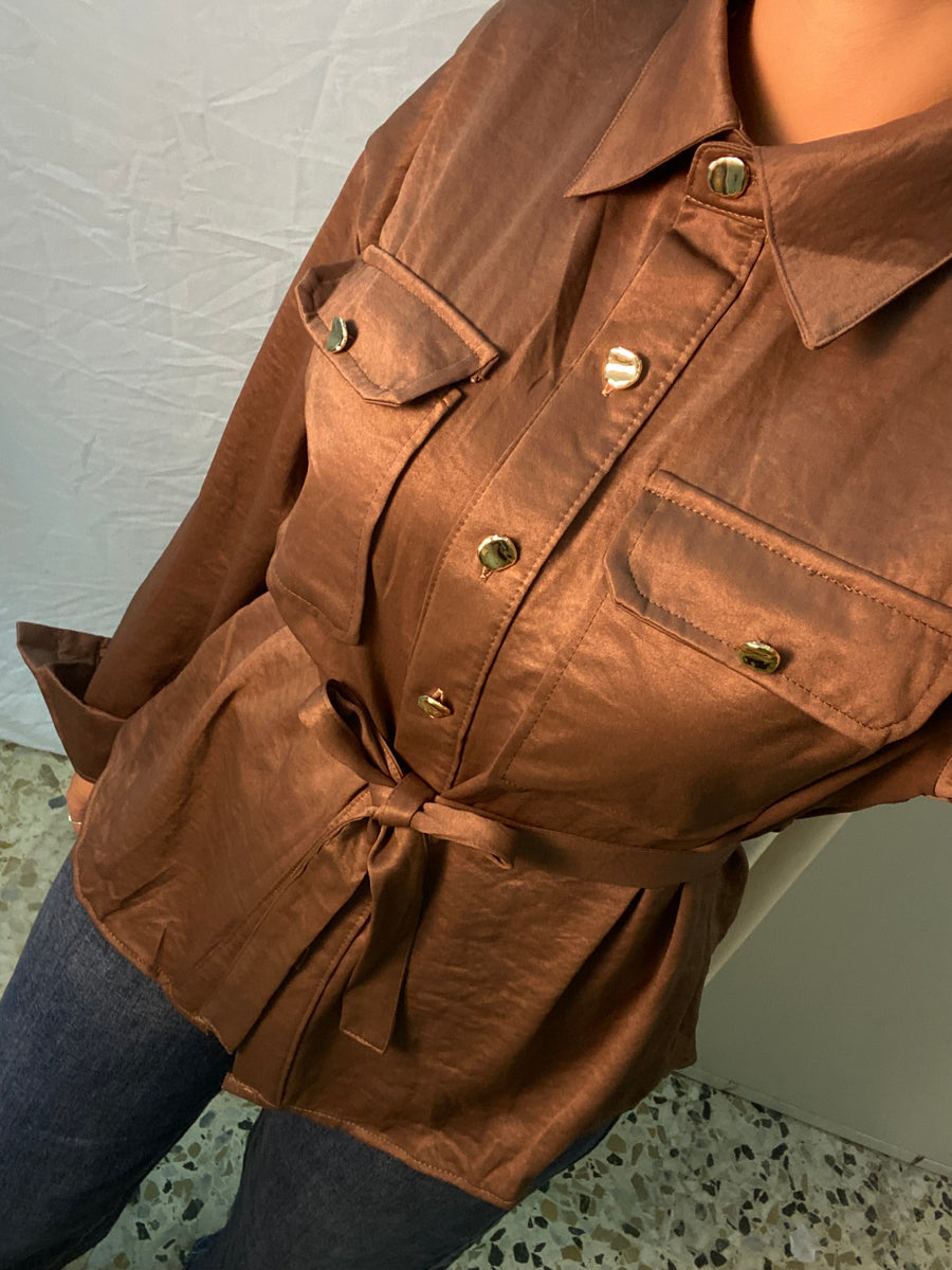 Chaqueta raso