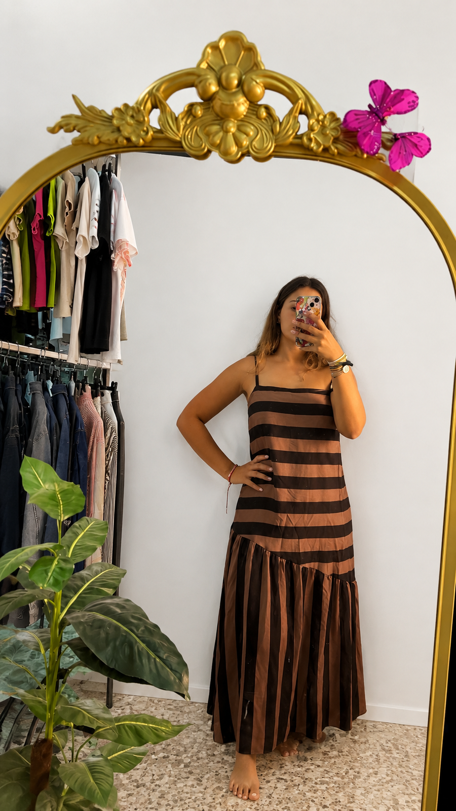 Vestido marrón