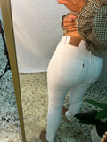 Pantalón pitillo blanco