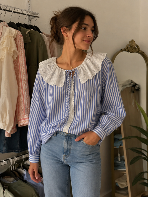 Camisa cuello bebe