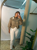 Pantalón pitillo blanco