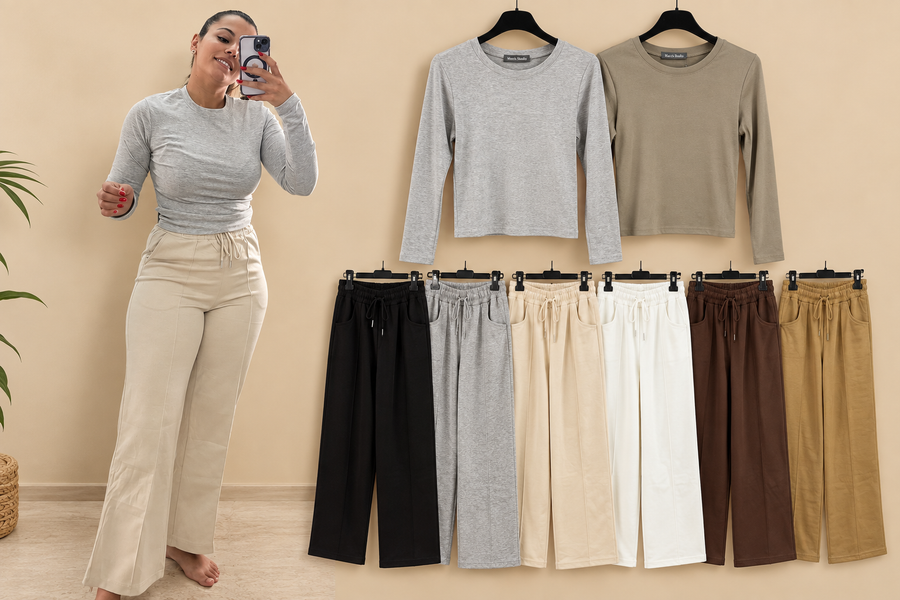 Pantalón chandal pinza