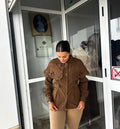 chaqueta con capa
